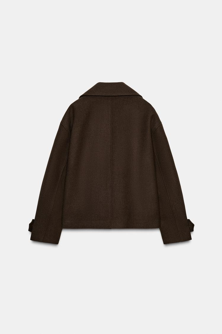 DOUBLE-BREASTED SHORT COAT