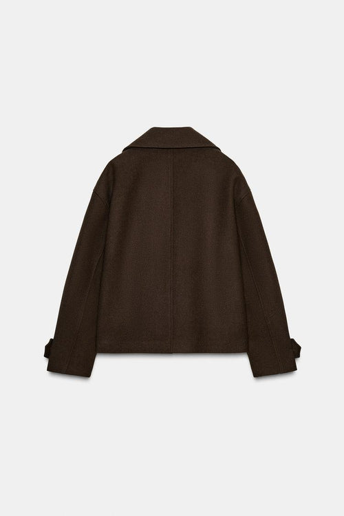 DOUBLE-BREASTED SHORT COAT